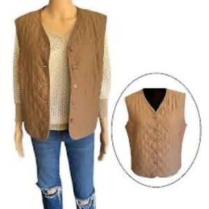 Pendleton Tan Quilted Vest